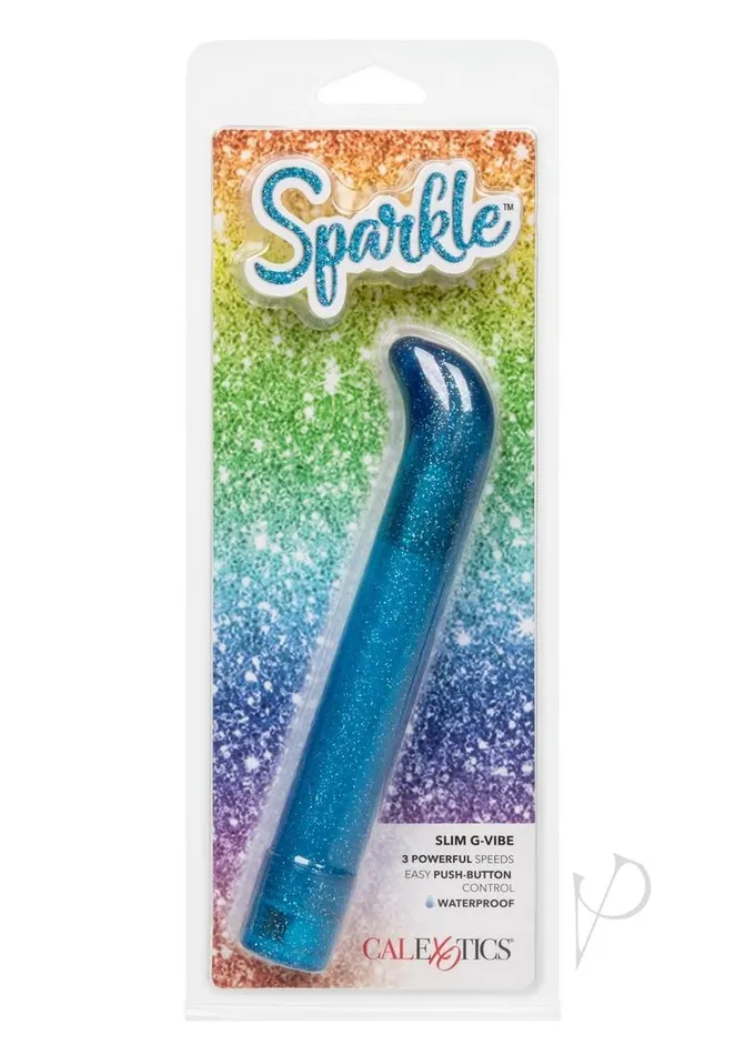 Sparkle Sparkle Slim G Vibrator Blue Female Sex Toys