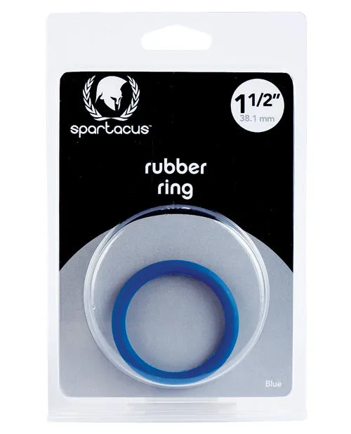Spartacus Male Sex Toys Spartacus 15 Rubber Cock Ring Blue
