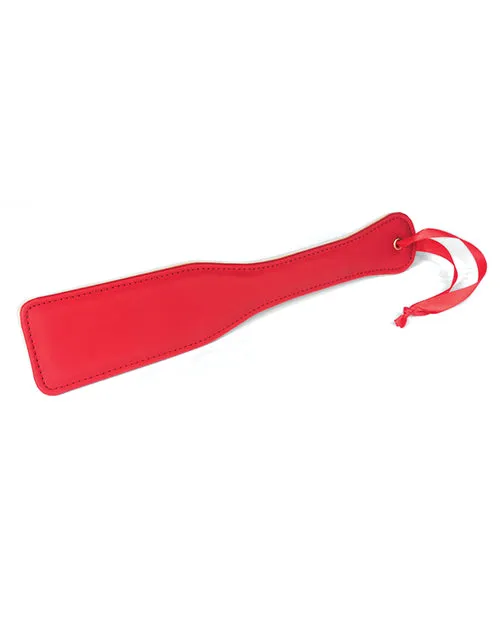 Spartacus Vibrators Spartacus PU Paddle wReverse Plush Red