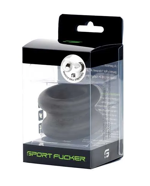 Sport Fucker Anal Sport Fucker Silicone Muscle Ball Stretcher Black