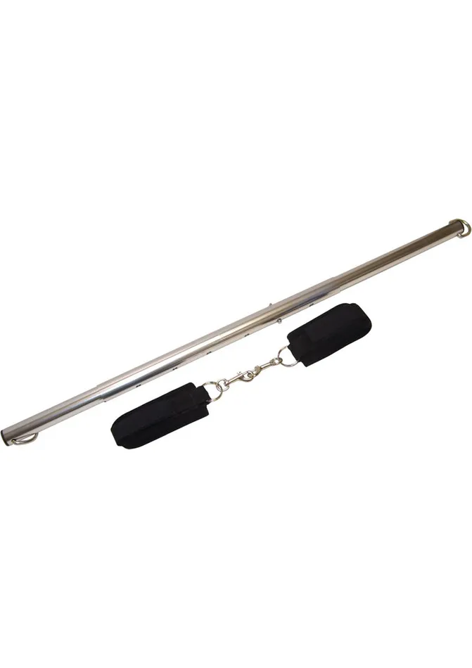 Sportsheets Anal Sportsheets Expandable Spreader Bar and Cuffs Set SilverBlack