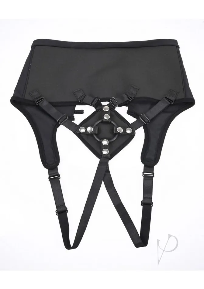 Sportsheets Female Sex Toys High Waisted Corset StrapOn Black