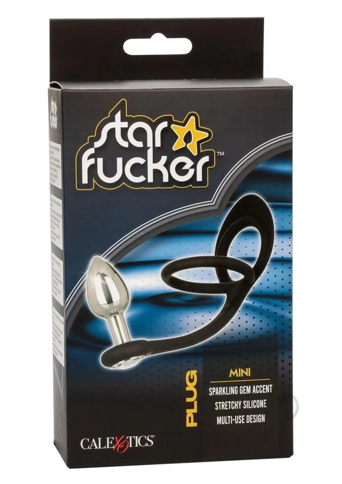 Star Fucker Star Fucker Mini Plug Silicone Dual Enhancer Black Anal