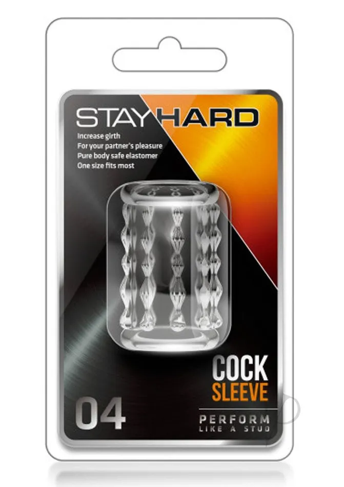 Stay Hard Dildos Stay Hard Cock Sleeve 04 Clear