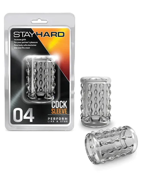 Stay Hard Dildos Stay Hard Cock Sleeve 04 Clear