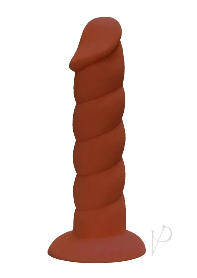 Suga Daddy Silicone Dildo 7in Chocolate Rock Candy Toys Dildos