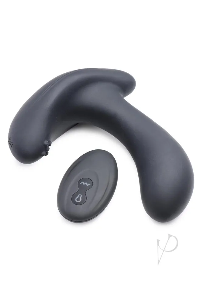 Swell 10x Inflatable Vibrating Silicone Rechargeable Prostate Plug with Remote Control Black Swell Male Sex Toys