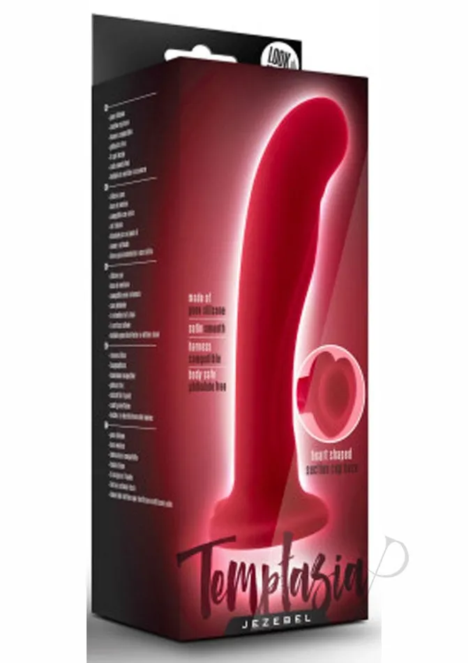 Temptasia Jezebel Silicone Dildo 6in Crimson Temptasia Dildos
