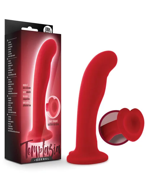 Temptasia Jezebel Silicone Dildo 6in Crimson Temptasia Dildos Temptasia Jezebel Silicone Dildo 6in Crimson Temptasia Dildos