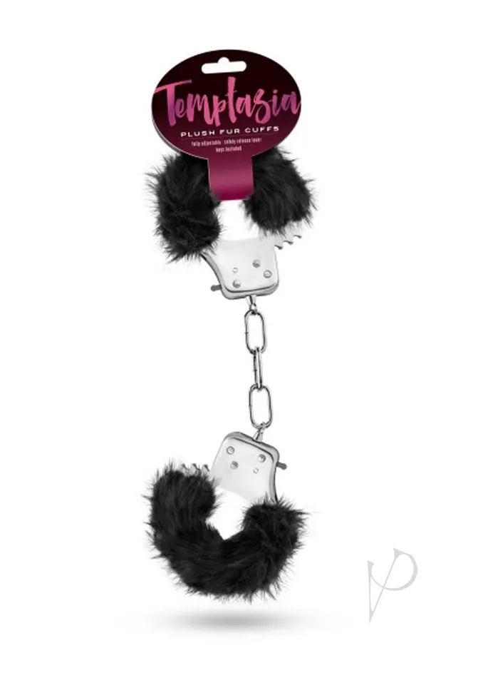 Temptasia Plush Fur Cuffs Black Temptasia Anal