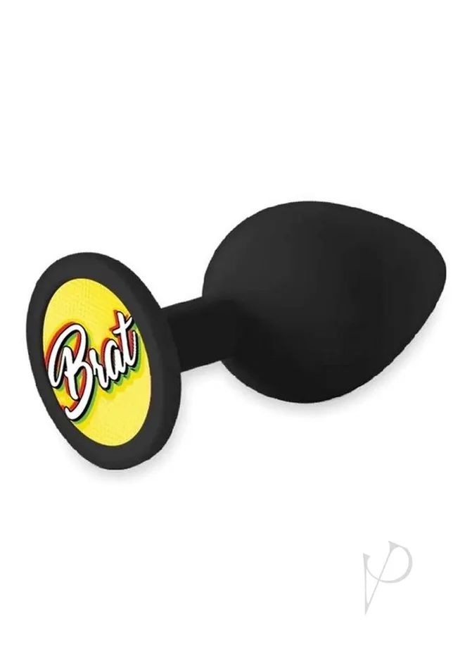 The 9s Anal The 9s Booty Talk Silicone Butt Plug Brat Black The 9s Anal The 9s Booty Talk Silicone Butt Plug Brat Black