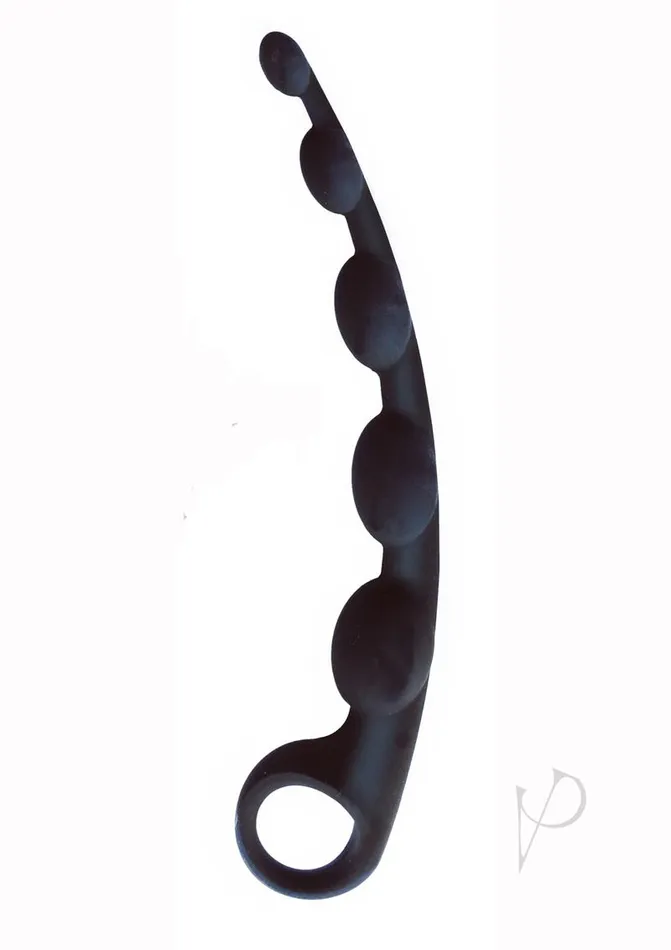 The 9s SCurves Silicone Anal Beads Black The 9s Anal
