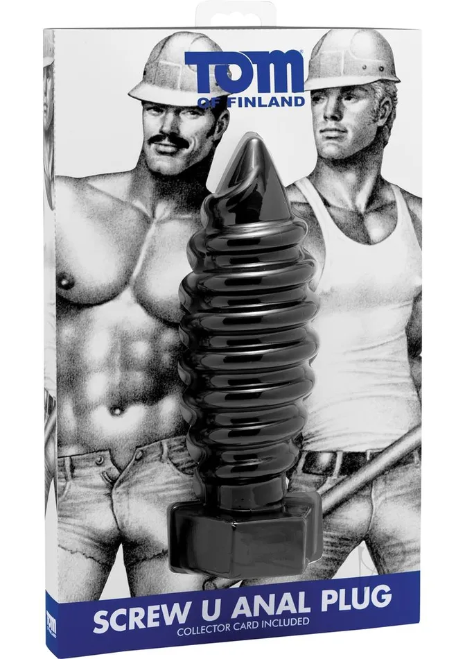 Tom Of Finland Anal Tom Of Finland Screw U Anal Plug Black