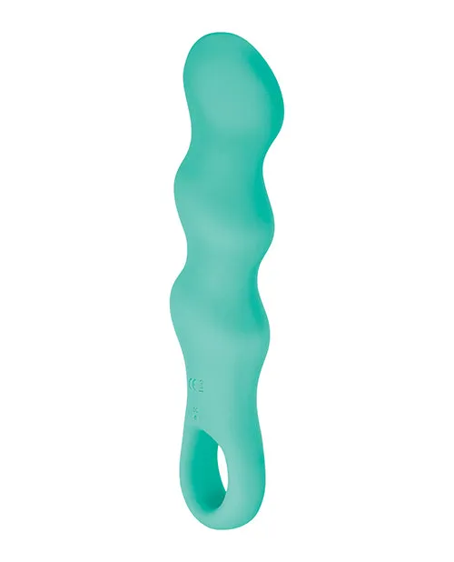 Triple Teaser Silicone Rechargeable Triple Motor Vibrator Aqua Evolved Female Sex Toys