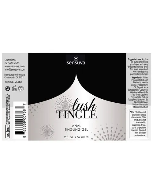 Tush Tingle Anal Tush Tingle Anal Tingling Gel 2oz Tush Tingle Anal Tush Tingle Anal Tingling Gel 2oz