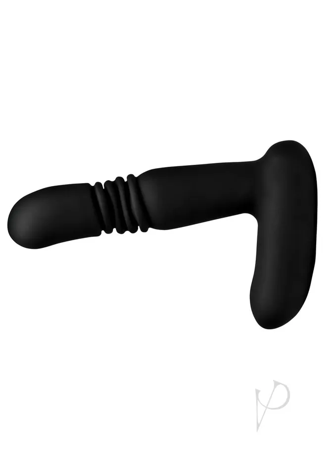 Under Control Rechargeable Silicone Thrusting Anal Plug with Remote Control Under Control Male Sex Toys