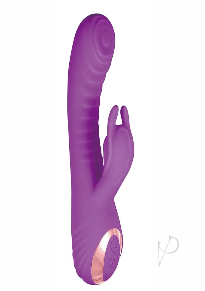 Vibrators Exciter Exciter Thumping GSpot Vibe Rechargeable Silicone Rabbit Purple Vibrators Exciter Exciter Thumping GSpot Vibe Rechargeable Silicone Rabbit Purple