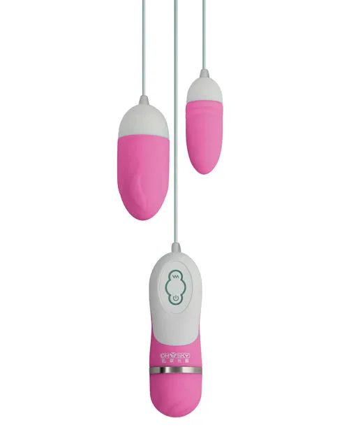 Vibrators GigaLuv Dual Vibra Bullets 10 Functions Pink Gigaluv