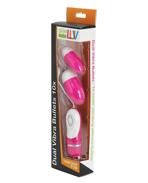 Vibrators GigaLuv Dual Vibra Bullets 10 Functions Pink Gigaluv Vibrators GigaLuv Dual Vibra Bullets 10 Functions Pink Gigaluv