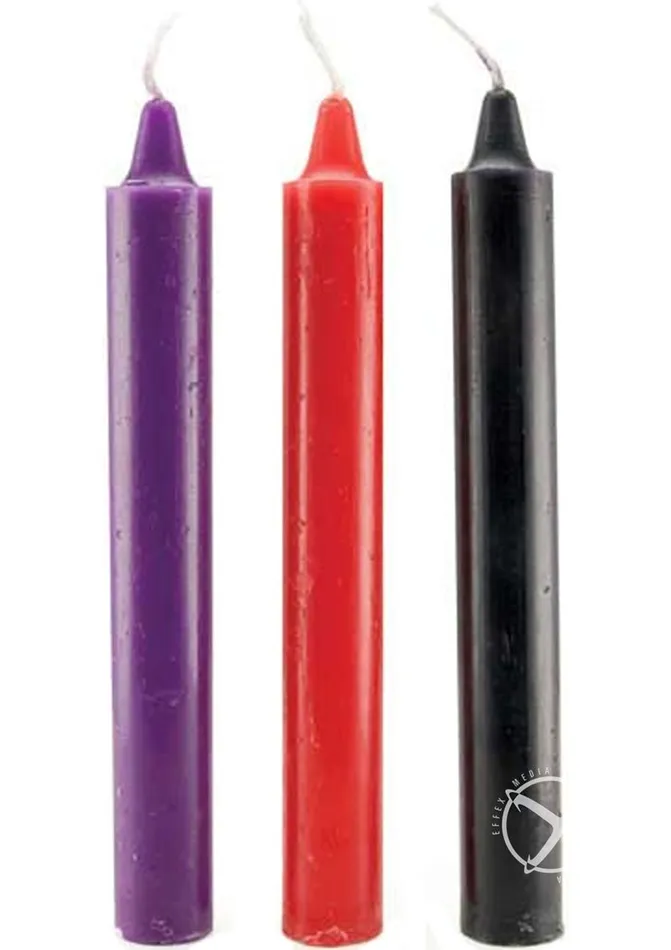 Vibrators Japanese Bondage Doc Johnson Japanese Drip Candles 3 Pack RedPurpleBlack Vibrators Japanese Bondage Doc Johnson Japanese Drip Candles 3 Pack RedPurpleBlack