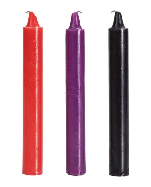 Vibrators Japanese Bondage Doc Johnson Japanese Drip Candles 3 Pack RedPurpleBlack Vibrators Japanese Bondage Doc Johnson Japanese Drip Candles 3 Pack RedPurpleBlack