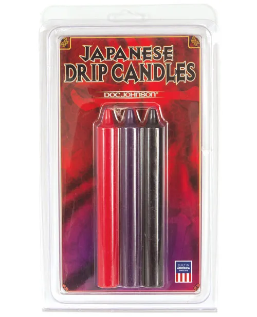 Vibrators Japanese Bondage Doc Johnson Japanese Drip Candles 3 Pack RedPurpleBlack Vibrators Japanese Bondage Doc Johnson Japanese Drip Candles 3 Pack RedPurpleBlack