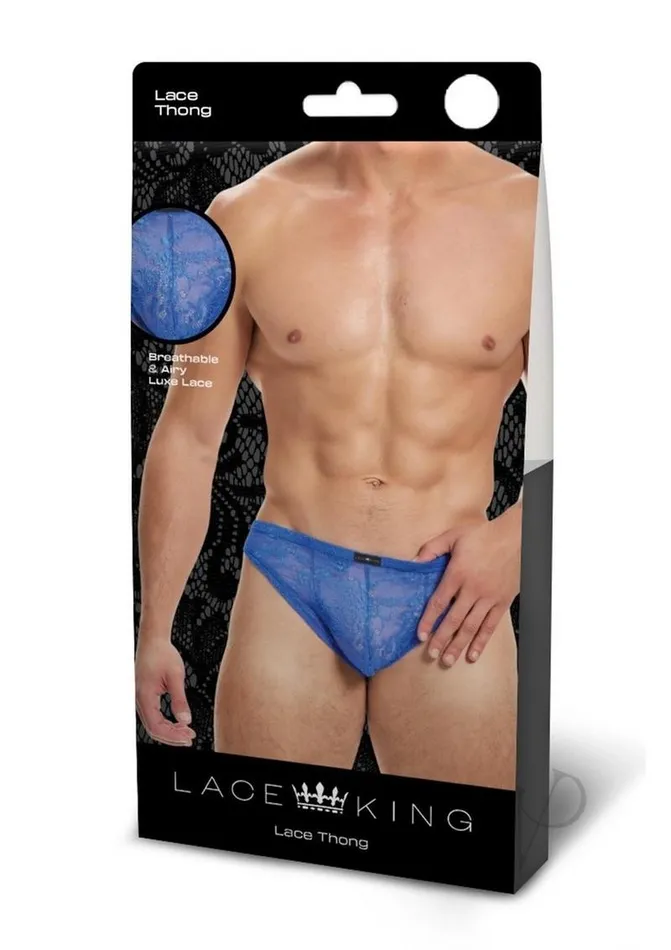 Vibrators Lace King Lace King Lace Thong LXL Blue Vibrators Lace King Lace King Lace Thong LXL Blue