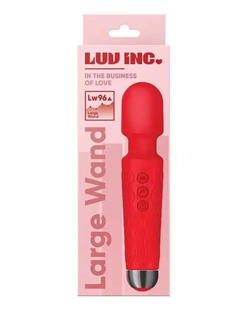 Vibrators Luv Inc 8 Large Wand Red Luv Vibrators Luv Inc 8 Large Wand Red Luv