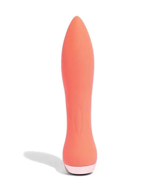 Vibrators Nu Sensuelle Nu Sensuelle 60SX AMP Silicone Rechargeable Bullet CoralRose Gold
