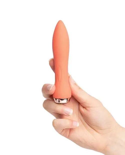 Vibrators Nu Sensuelle Nu Sensuelle 60SX AMP Silicone Rechargeable Bullet CoralRose Gold