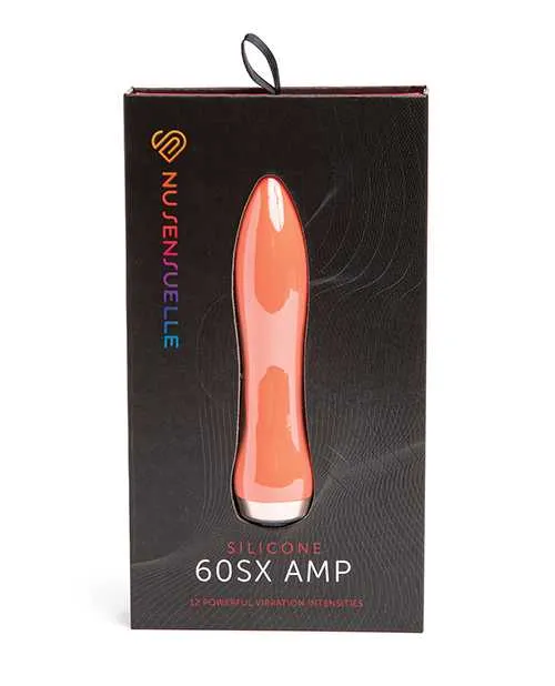 Vibrators Nu Sensuelle Nu Sensuelle 60SX AMP Silicone Rechargeable Bullet CoralRose Gold