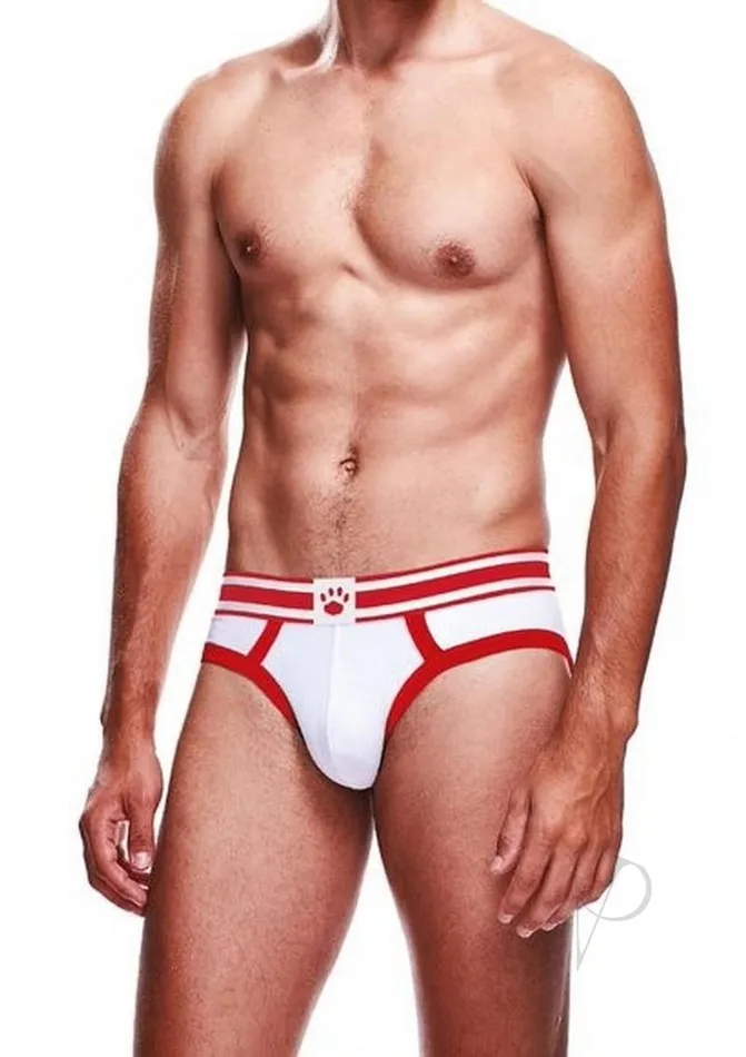Vibrators Prowler Prowler WhiteRed Brief XL Vibrators Prowler Prowler WhiteRed Brief XL