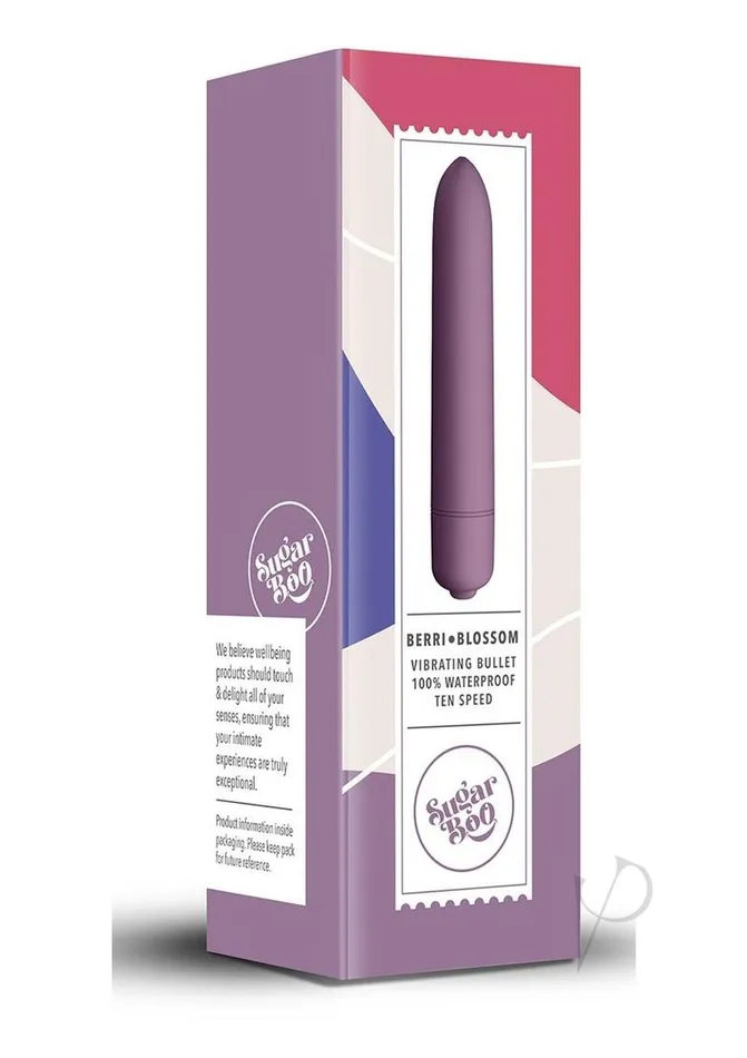Vibrators Rocks Off SugarBoo Berri Blossom Vibrating Bullet Purple
