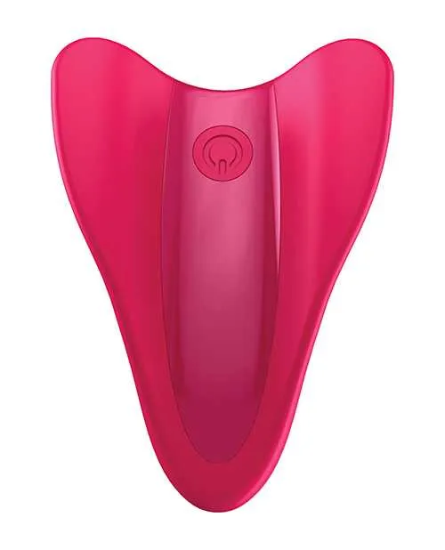 Vibrators Satisfyer Satisfyer High Fly Silicone Rechargeable Hand Massager Red Vibrators Satisfyer Satisfyer High Fly Silicone Rechargeable Hand Massager Red