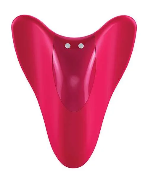 Vibrators Satisfyer Satisfyer High Fly Silicone Rechargeable Hand Massager Red Vibrators Satisfyer Satisfyer High Fly Silicone Rechargeable Hand Massager Red