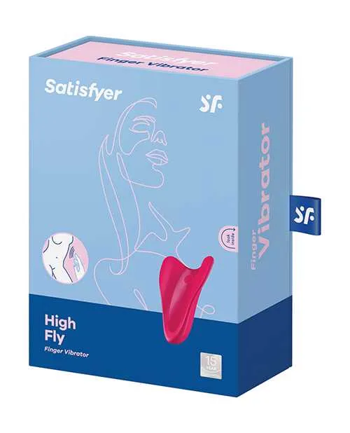 Vibrators Satisfyer Satisfyer High Fly Silicone Rechargeable Hand Massager Red Vibrators Satisfyer Satisfyer High Fly Silicone Rechargeable Hand Massager Red