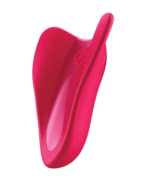 Vibrators Satisfyer Satisfyer High Fly Silicone Rechargeable Hand Massager Red Vibrators Satisfyer Satisfyer High Fly Silicone Rechargeable Hand Massager Red