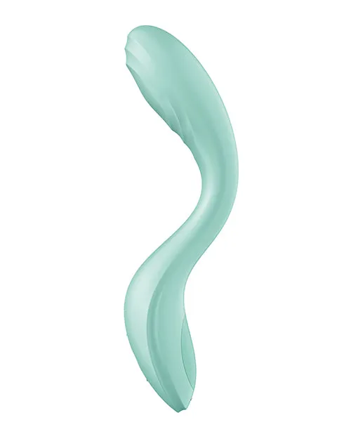 Vibrators Satisfyer Satisfyer Rrrolling Pleasure Rechargeable Silicone Vibrator Mint