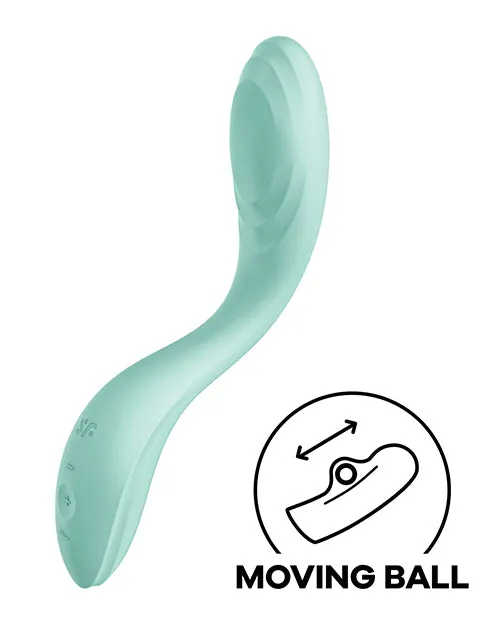 Vibrators Satisfyer Satisfyer Rrrolling Pleasure Rechargeable Silicone Vibrator Mint