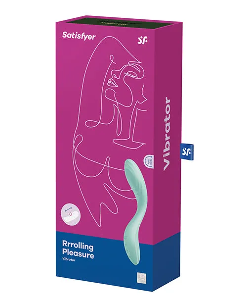 Vibrators Satisfyer Satisfyer Rrrolling Pleasure Rechargeable Silicone Vibrator Mint