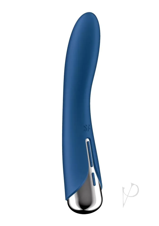 Vibrators Satisfyer Satisfyer Spinning Vibe 1 Rechargeable Silicone Rotating GSpot Vibrator Blue Vibrators Satisfyer Satisfyer Spinning Vibe 1 Rechargeable Silicone Rotating GSpot Vibrator Blue