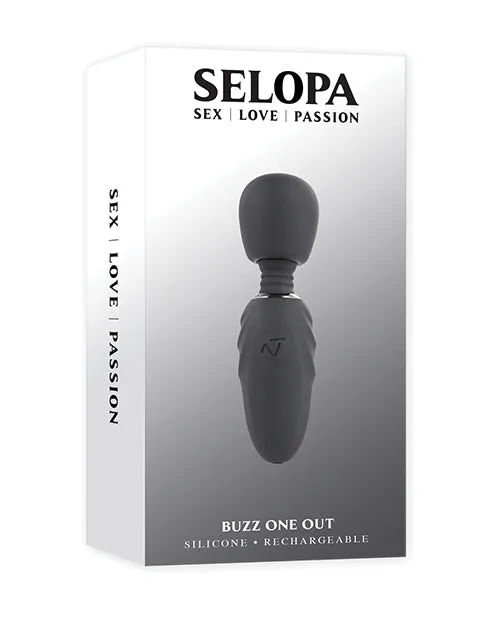 Vibrators Selopa Selopa Buzz One Out Rechargeable Silicone Mini Wand Black