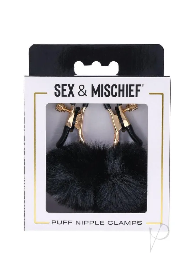 Vibrators Sex And Mischief Sex and Mischief Nipple Clamps BlackRose Gold