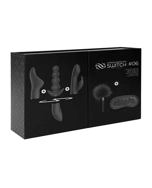 Vibrators Switch Shots Switch Pleasure Kit 6 Black Vibrators Switch Shots Switch Pleasure Kit 6 Black