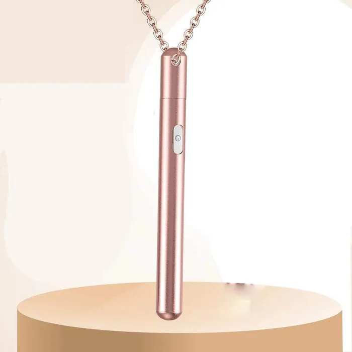 Vibrators Wild Night Fantasies Rose Gold Vibration Necklace 7 Frequency