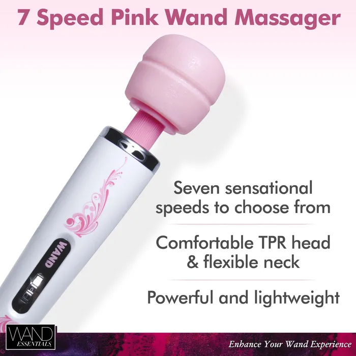 Wand Essentials Vibrators The Trinity 7Speed Wand Massager