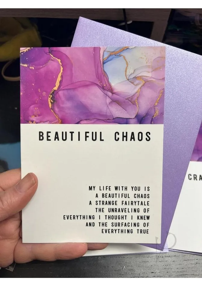Warm Human Beautiful Chaos Greeting Card Warm Human Vibrators Warm Human Beautiful Chaos Greeting Card Warm Human Vibrators