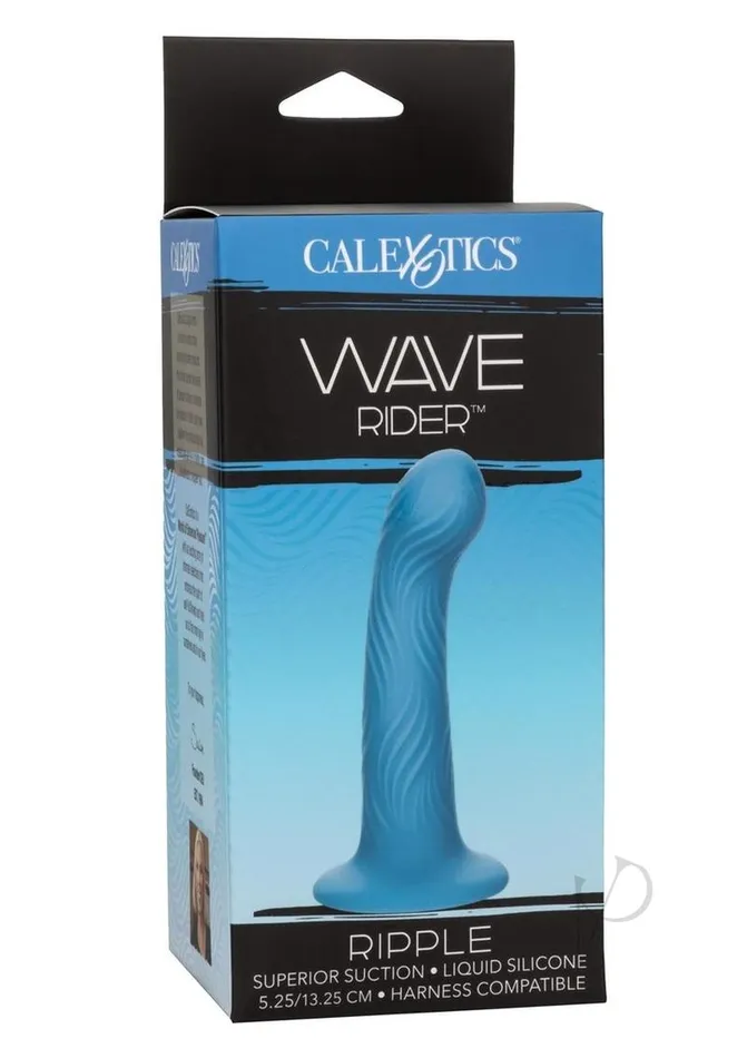 Wave Rider Ripple Silicone Anal Plug Blue Wave Rider Male Sex Toys
