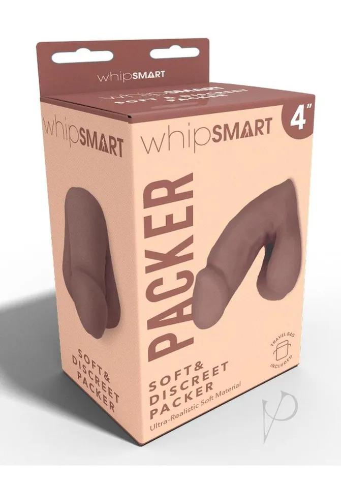 WhipSmart Soft and Discreet Packer 4in Chocolate Whipsmart Male Sex Toys