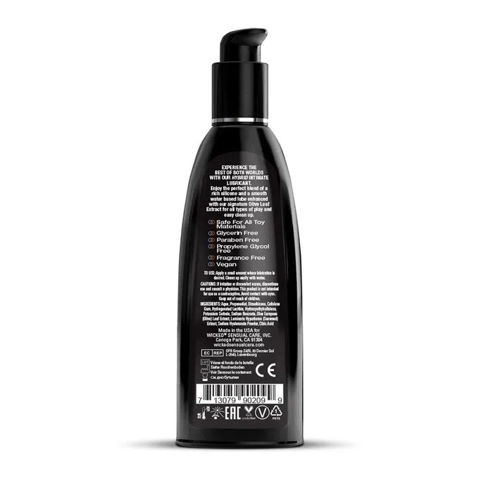 Wicked Lubricants Wicked Hybrid Water Silicone Blended Lubricant